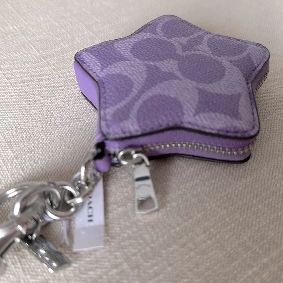 Coach Star Bag Purse Charm Iris New NWT - Picture 4 of 6